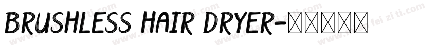 BRUSHLESS HAIR DRYER字体转换